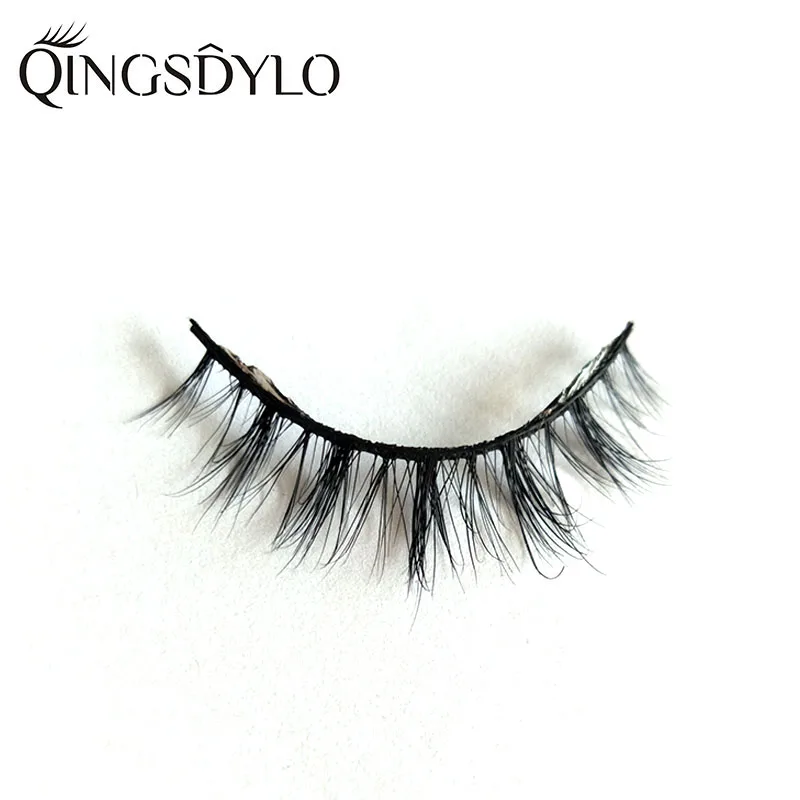 3D накладные ресницы натуральный вид ручной работы объем мягкие норковые