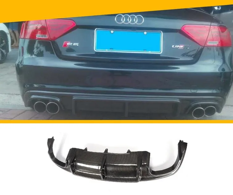 Задний спойлер для Audi A5 S5 Coupe 2008 2016 из углеродного волокна высококачественный