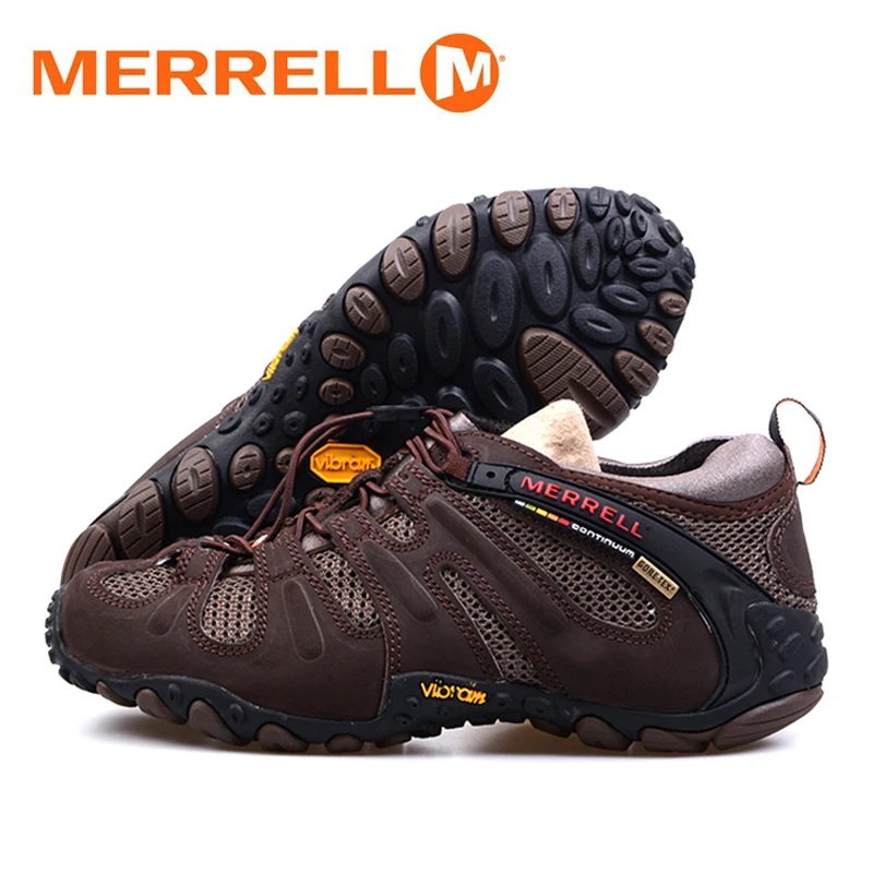 Мужские кроссовки Merrell воздухопроницаемые из коровьей кожи с воздухопроницаемой