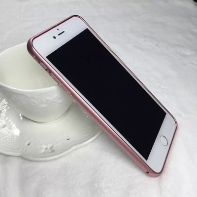 Роскошный Алюминиевый Чехол-бампер для iphone 5 5s 6 6s 7 8 Plus жесткая металлическая