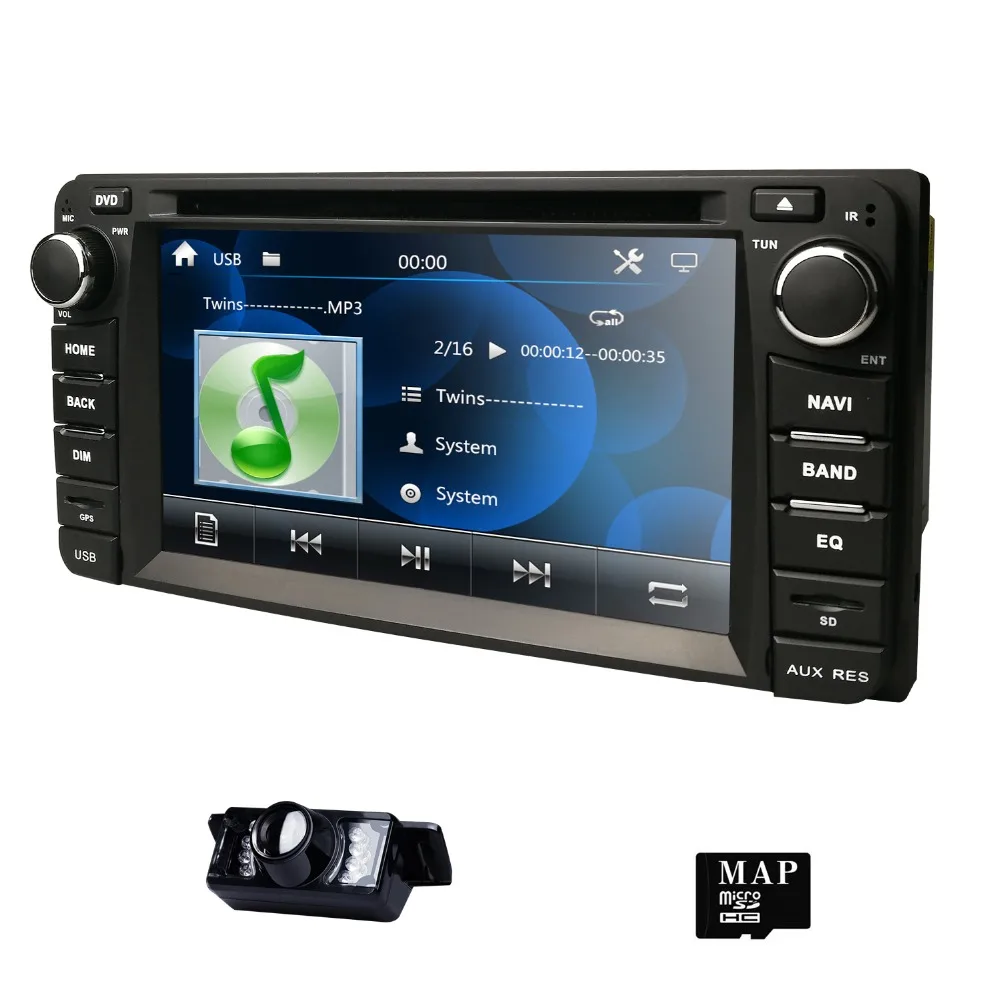 6," 2Din автомобильный dvd-плеер для Toyota Corolla Auris Fortuner Estima vios Innova RAV4 Prado Vios Hilux Vitz gps Navi Mirror DAB Cam