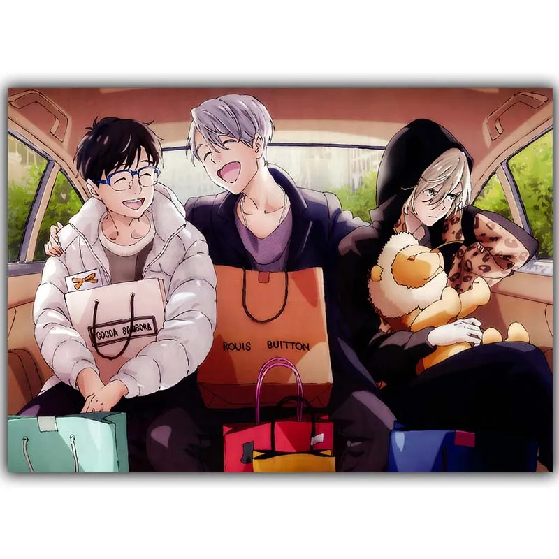 Шелковый постер Yuri on Ice для художественного кино из аниме 30x45 см 50x75 60x90 фотографии