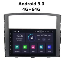 JSTMAX Android 9 0 Автомобильный плеер для Mitsubishi Pajero V97 V93 2006 2016 радио