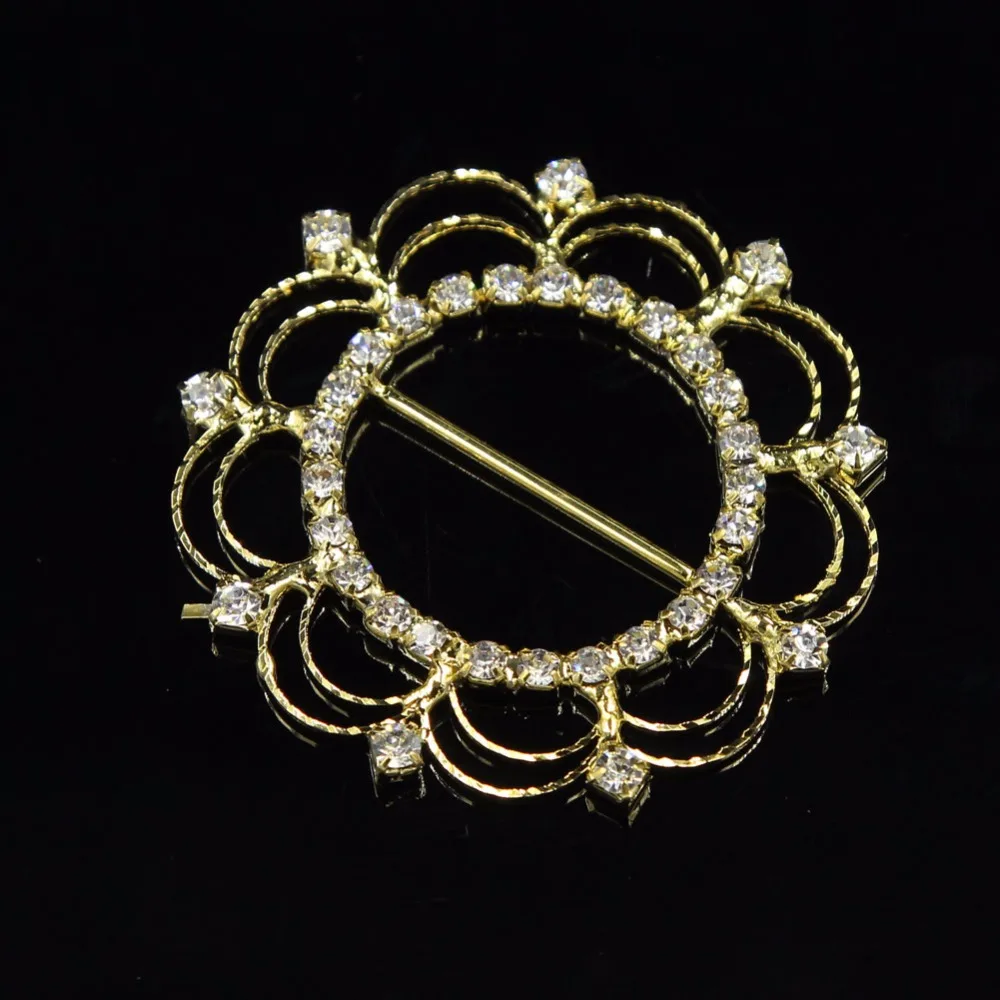 Цветочные пуговицы золотые хрустальные стразы пряжки-ползунки пригласительные