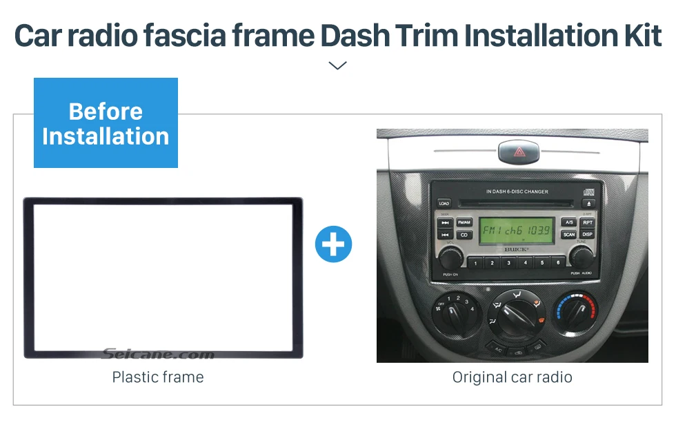 Seicane черный 173*98 мм 2 DIN автомагнитола фасции Для Honda Accord Civic Odyssey Prelude DVD плеер рамка тире отделка комплект