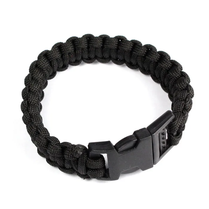 Браслет Paracord 21 см 550 веревка для выживания гладкая Пряжка палатка плотный