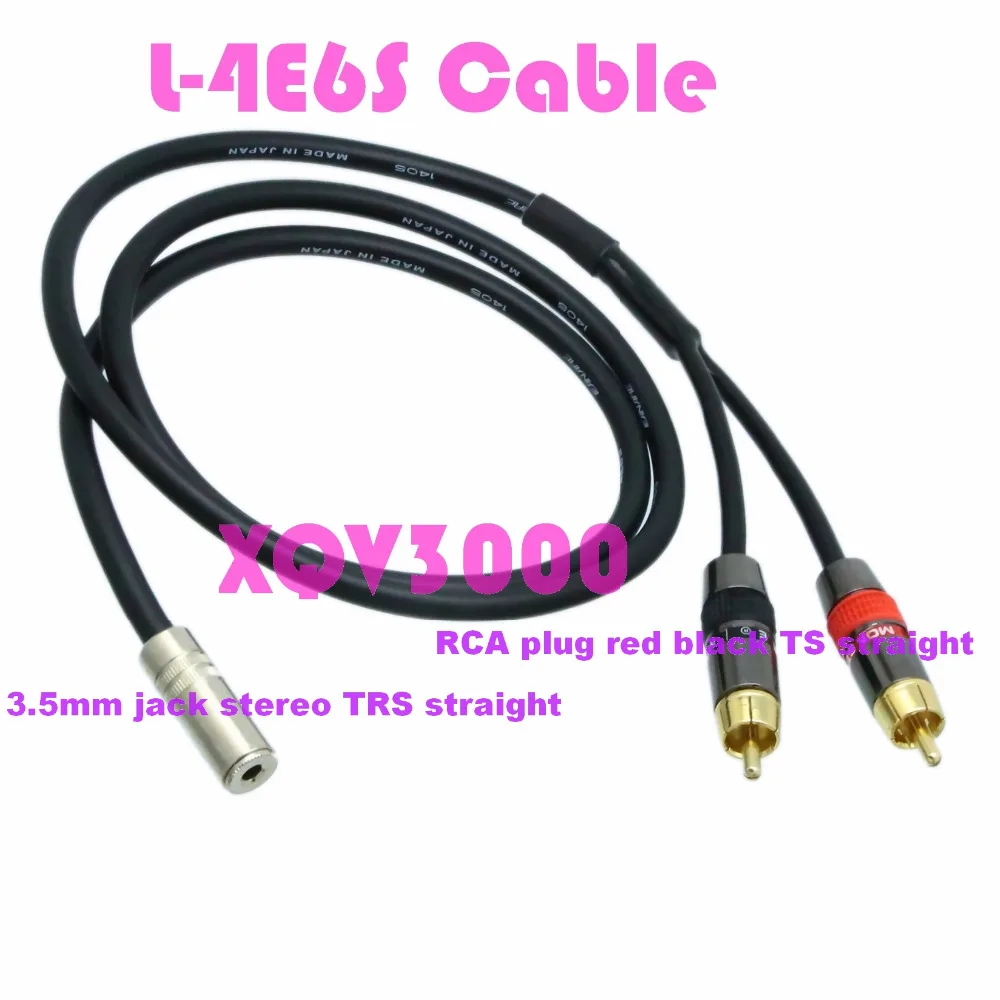 Профессиональный сигнал 3 5 мм разъем стерео TRS на 2x DIY кабель RCA штекер L 4E6S 2 фута|trs
