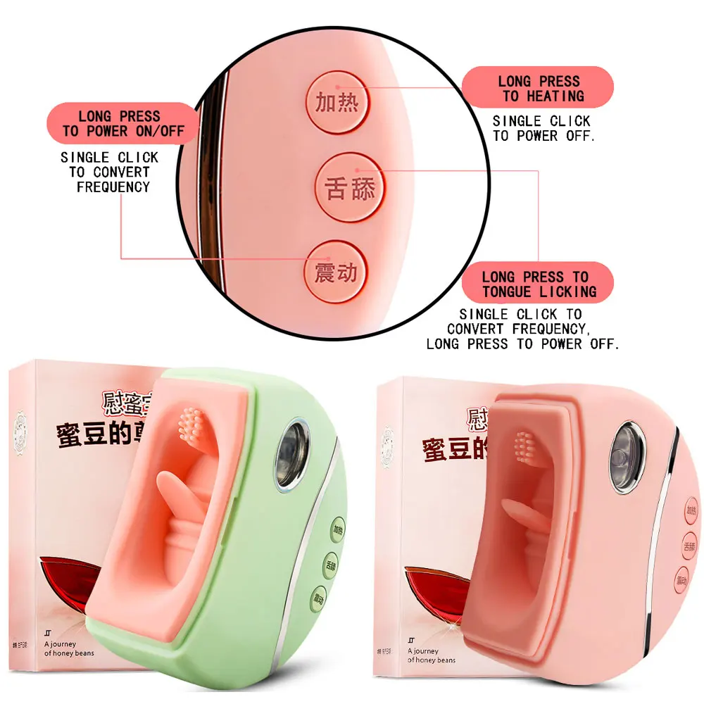Оральный Стимулятор клитора вибратор в форме языка для женщин присоска