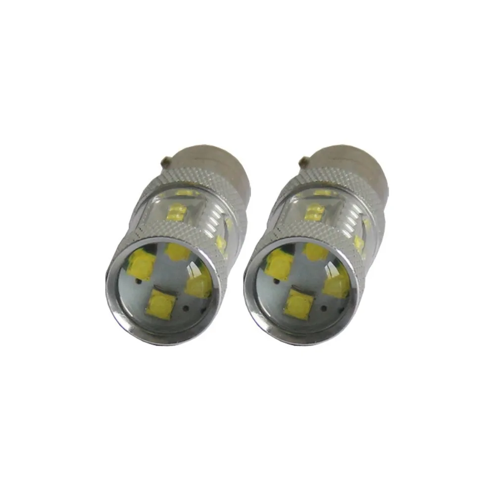 2x1156 1157 Ba15s Bay15d 80 Вт чипы Cree Светодиодная лампа стоп-светильник заднего хода 6000k Dc 12
