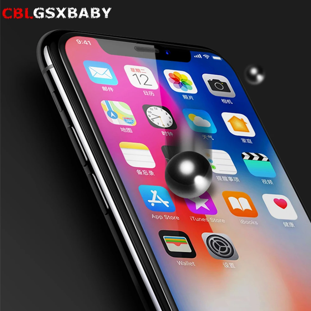 5D закаленное стекло с изогнутыми краями для iPhone 11 XS XSMax XR полное покрытие Защита