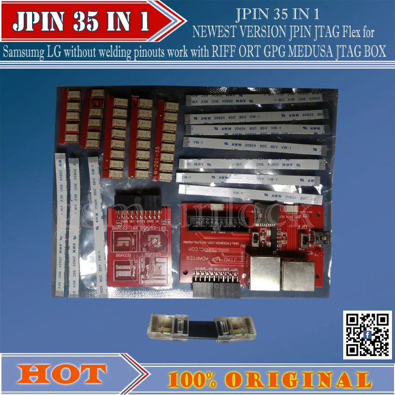 Gsmjustoncct новейшие легко jpin 33 в 1 для RIFF ОРТ GPG MEDUSA JTAG коробка/Unlock & Flash и ремонт