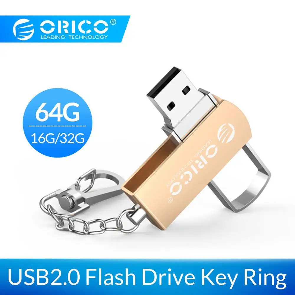 ORICO USB флеш-накопитель 64 ГБ 32 ГБ 16 ГБ USB 2,0 металлическая флеш-память USB накопитель Флэш-Диск флеш-диск USB 2,0