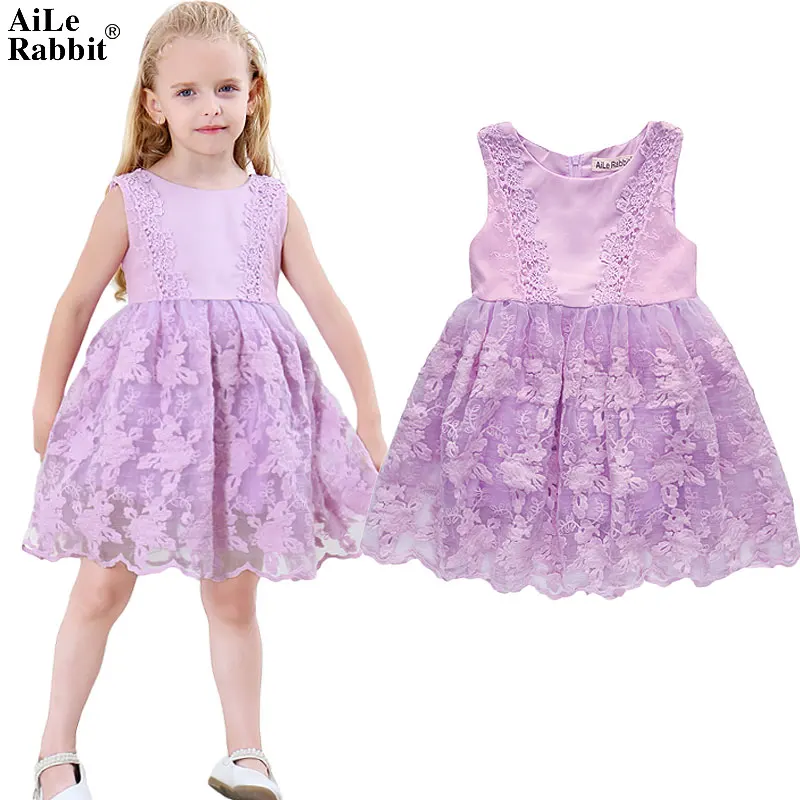 AiLe Rabbit/детская одежда кружевное платье для девочек модные вечерние свадебные