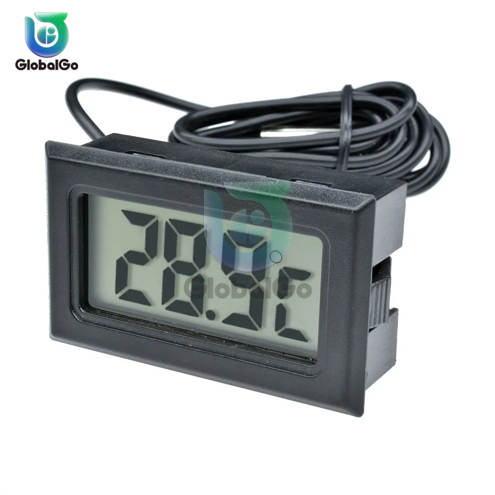 lcd digital thermometer thermograph temp temperature sensor meter refrigerator 50110 degree fridge electronic thermometer free global shipping