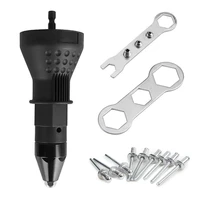 electric rivet gun nut rivet adapter with 50pcs blind rivet drill adapter insert nut riveting tool power tool accessories