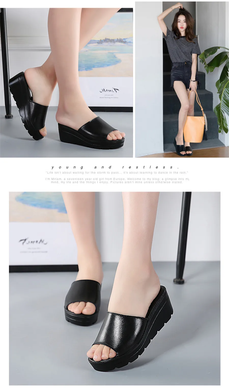 STQ Summer slippers women flat sandals shoes women slides sandals beach platform slippers round toe white flip flops 556