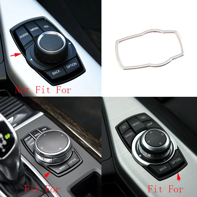 Крышка мультимедийной рамки из нержавеющей стали для BMW 1 2 3 4 серии F20 F22 F23 F45 F30 F31 F34