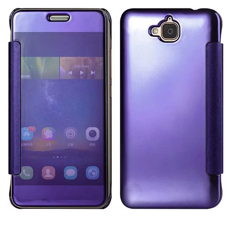 Для Huawei Y6 Pro Y 6 Y6Pro TIT U02 L01 зеркало Смарт флип чехол для Honor 4C девушки Honor4C Чехол