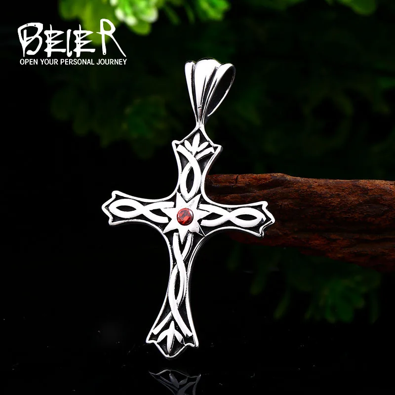 BEIER, 316L, нержавеющая сталь, крест, подвеска, цепочка, ожерелье, череп, колье, ювелирные изделия для мужчин и женщин, Прямая поставка, вечерние, подарок, BP8-463