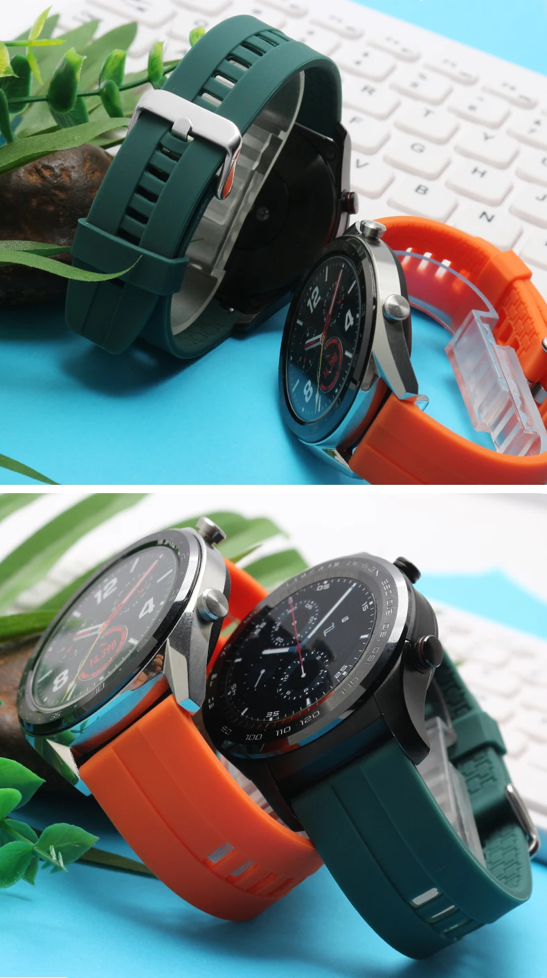 Huawei Watch GT 2 strap for Samsung Galaxy watch 46mm Gear S3 Band Sport silicone 22mm watch band bracelet Gear S 3 46 watchband