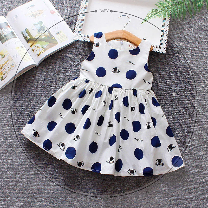 Платье для маленьких девочек высококачественное хлопковое платье новорожденных