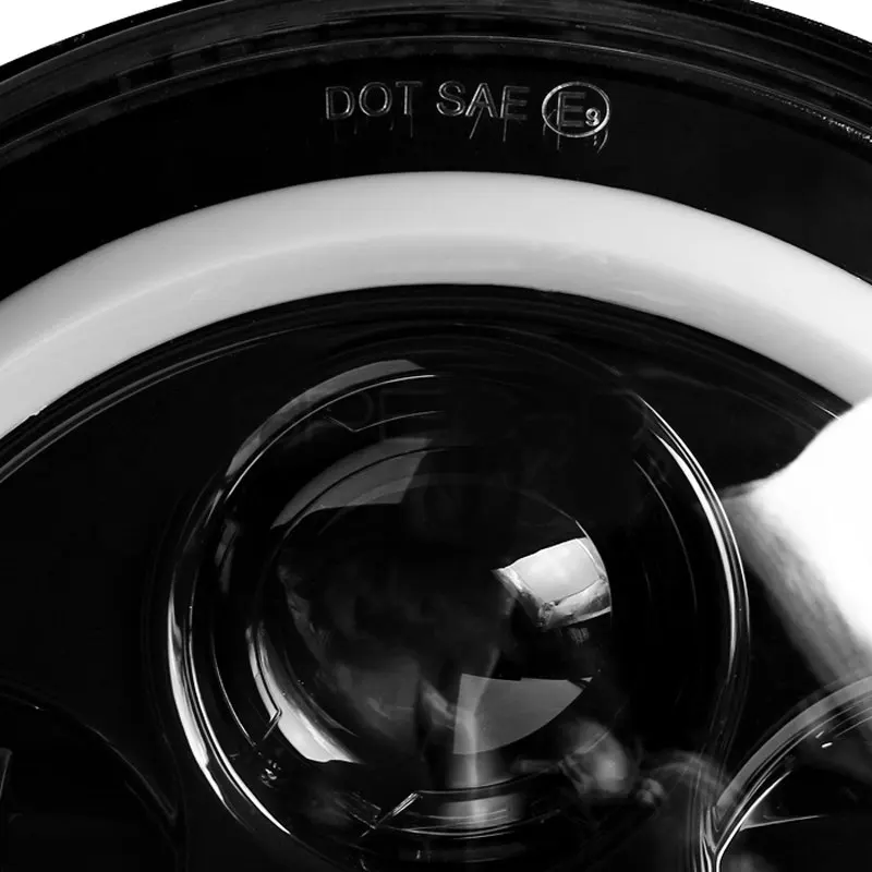 Пара 7 &quotкруглый светодиодный H4 H13 фары W/DRL проектор налобный фонарь Halo