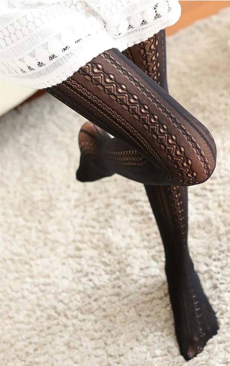 SKCOSOCKS Весна Лето колготки для девочек полые полосатые сексуальные чулки для женщин женские нейлоновые колготки в японском стиле с ножками Лидер продаж