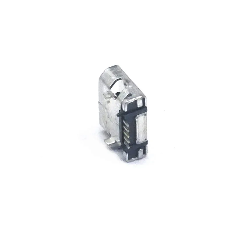 50 шт./лот плоский край 5 контактов тип B разъем Micro USB гнездо Плоский порт для Samsung