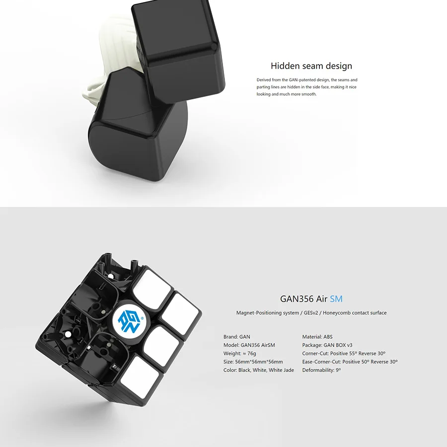 3x3x3 Gan 356 Air Master Advance Master Gan Air S Gan Air SM Магнитные подарки Cfop формула карты скорость магниты магические кубики 3x3