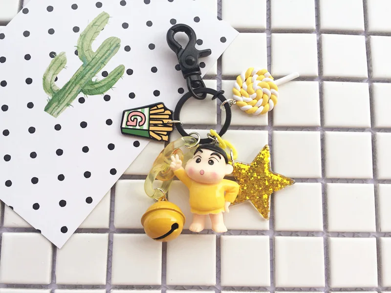 Милый Японский Аниме Crayon Shin chan Shinnosuke Nohara кукольный брелок для женщин кошелек