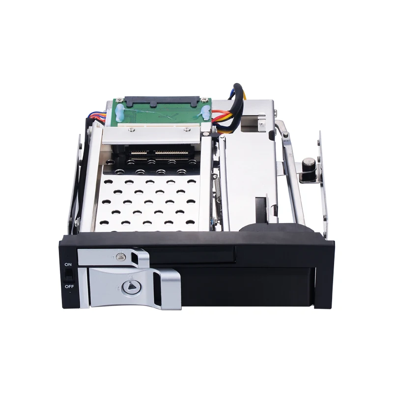 Uneatop ST7226 5.25in SATA Hot-swap Drive Case Dual Bay SSD HDD Mobile Rack for 2.5+3.5in HDD