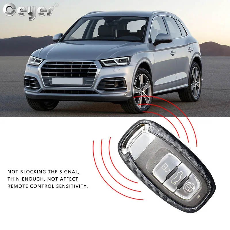 Защитный чехол Ceyes из углеродного волокна для Audi A4 A4L A5 A6 A6L Q5 S5|Наклейки на