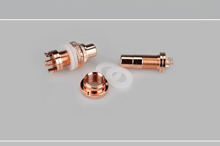 

Amplifier gold-plated lotus seat RCA audio terminal