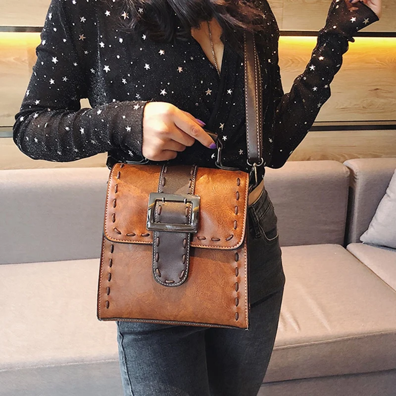 Women's PU Leather Backpack Female Fashion Small Bag Teen Girl Retro Shoulder |