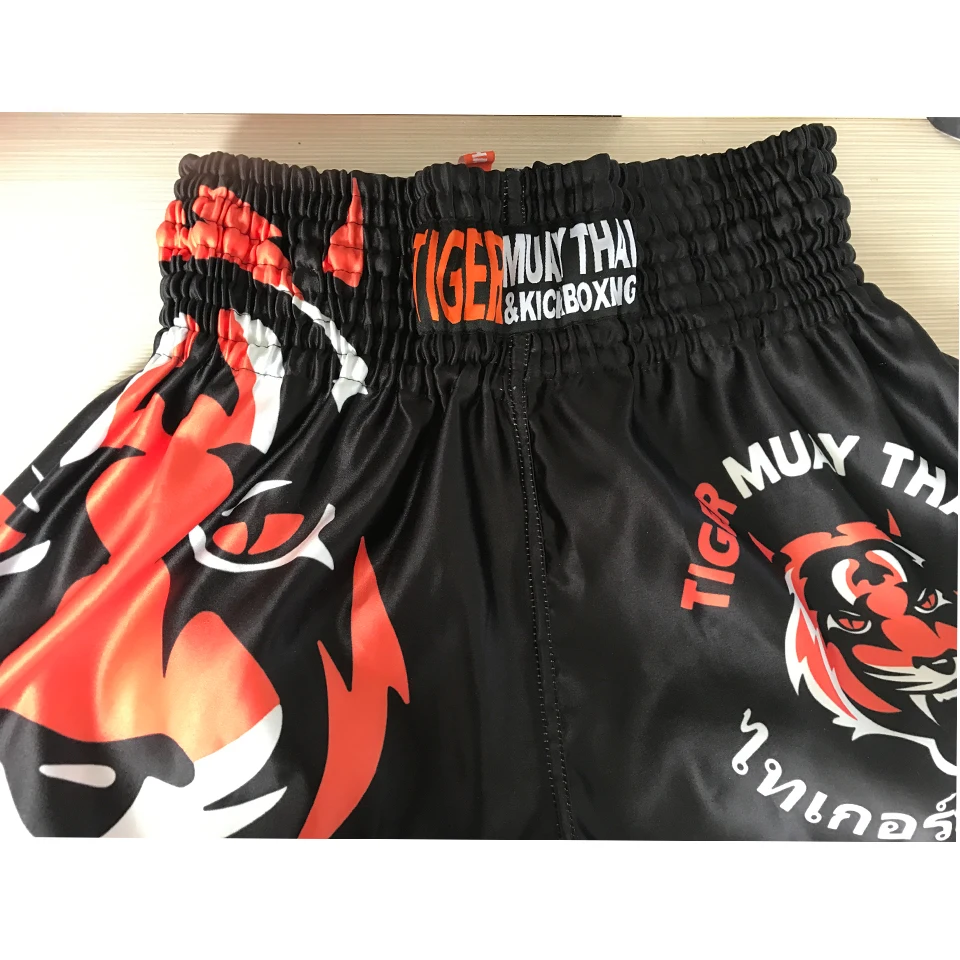 MMA Tiger Muay тайский боксерский матч Санда тренировочные дышащие шорты Муай Тай