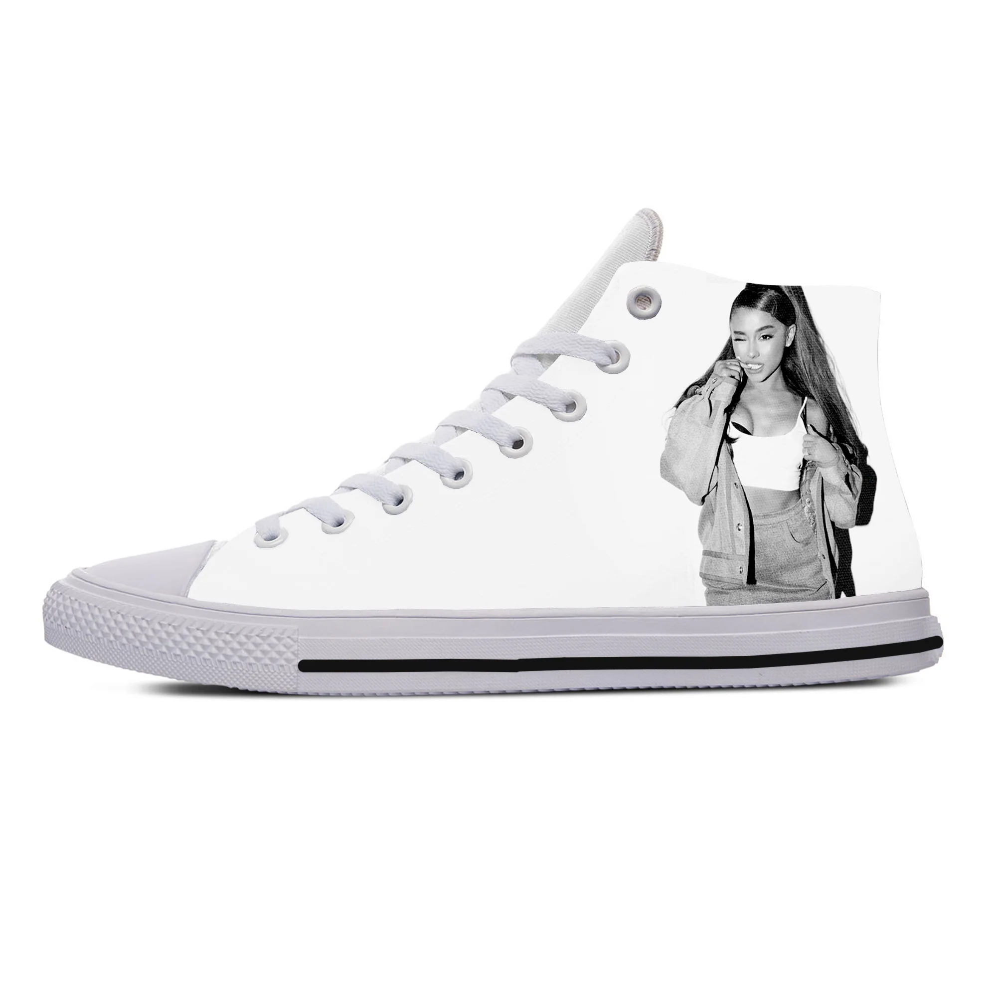 Ariana Grande 11 Горячая Мода 3D Ariana Grande высокие кроссовки для мужчин/женщин Высокое качество 3D печать ручной работы повседневная обувь - Цвет: Ariana Grande 11