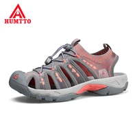 humtto summer best selling women hiking beach shoes breathable flying weaving roman style womans outdoor sandals size 36 40