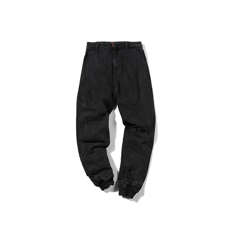 CHINISM мужские повседневные штаны для бега черные джинсы со снежинками Vaqueros Boutique