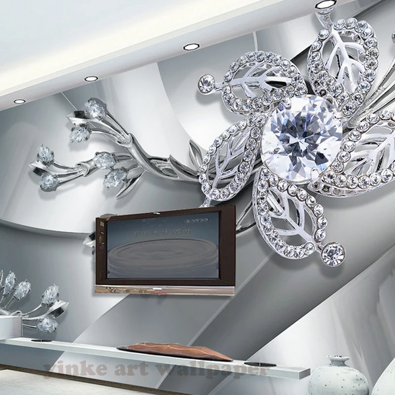 

Classic luxury platina embossed diamond high quality 3D wallpaper photo wallpapers for bedroom walls TV background wall paper
