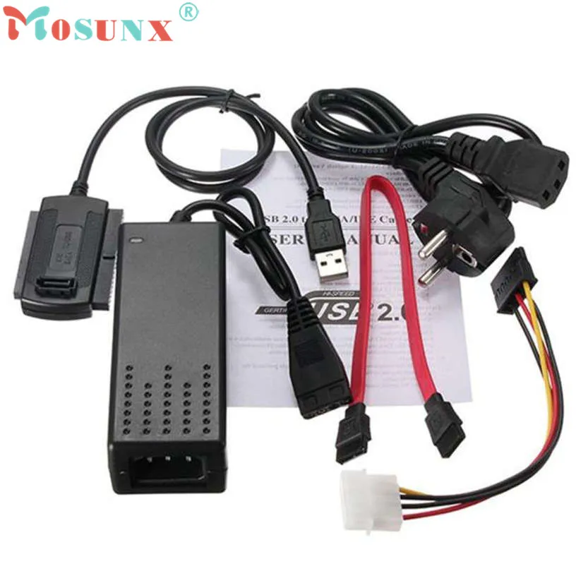 Mosunx USB 2 0 на SATA IDE жесткий диск кабель для HD HDD адаптер W мощность Best качество |
