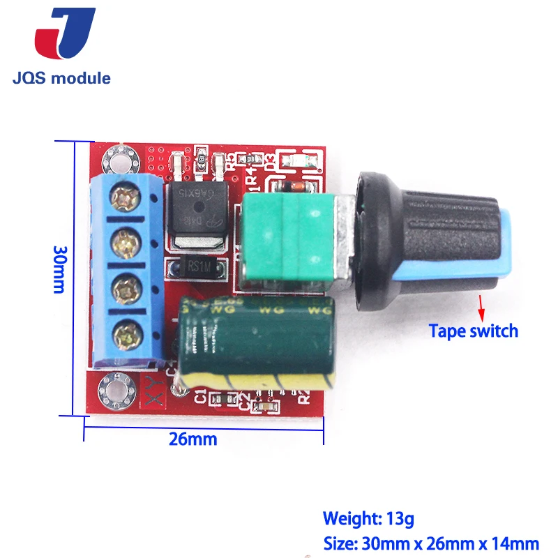 Мини DC-DC 4,5 В-35 В 5A 90W PWM контроллер скорости двигателя постоянного тока модуля Скорость регулятор Управление отрегулировать переключатель 12V 24V PN35