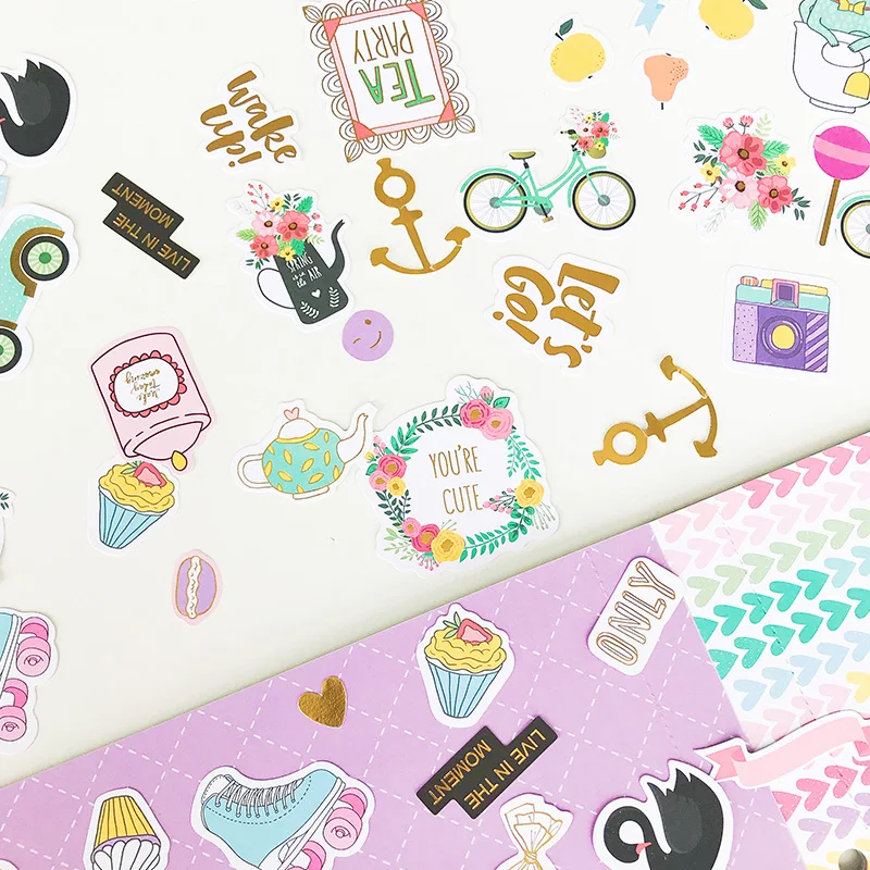80 шт. походные животные фольги золото высечки бумаги для DIY