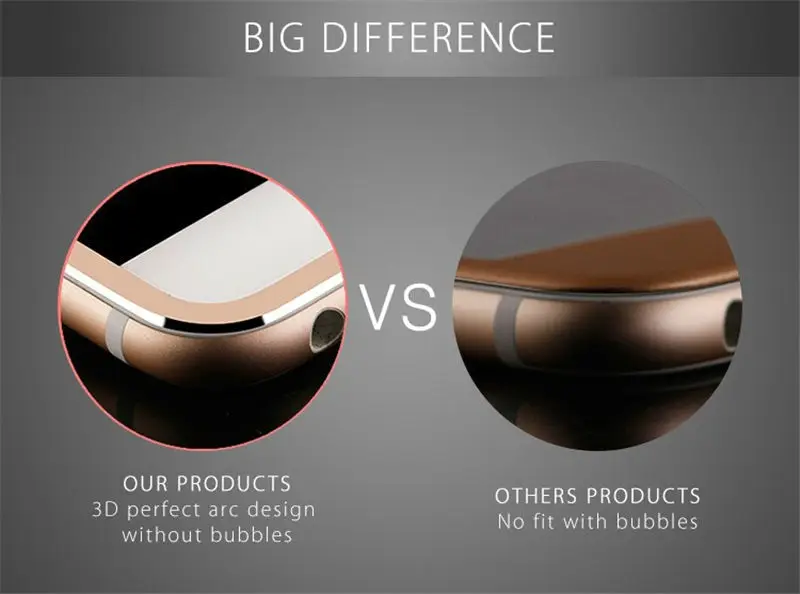 Защитное стекло 3D Arc Edge закаленное с полным покрытием для iPhone 6 s 7 plus|tempered glass screen