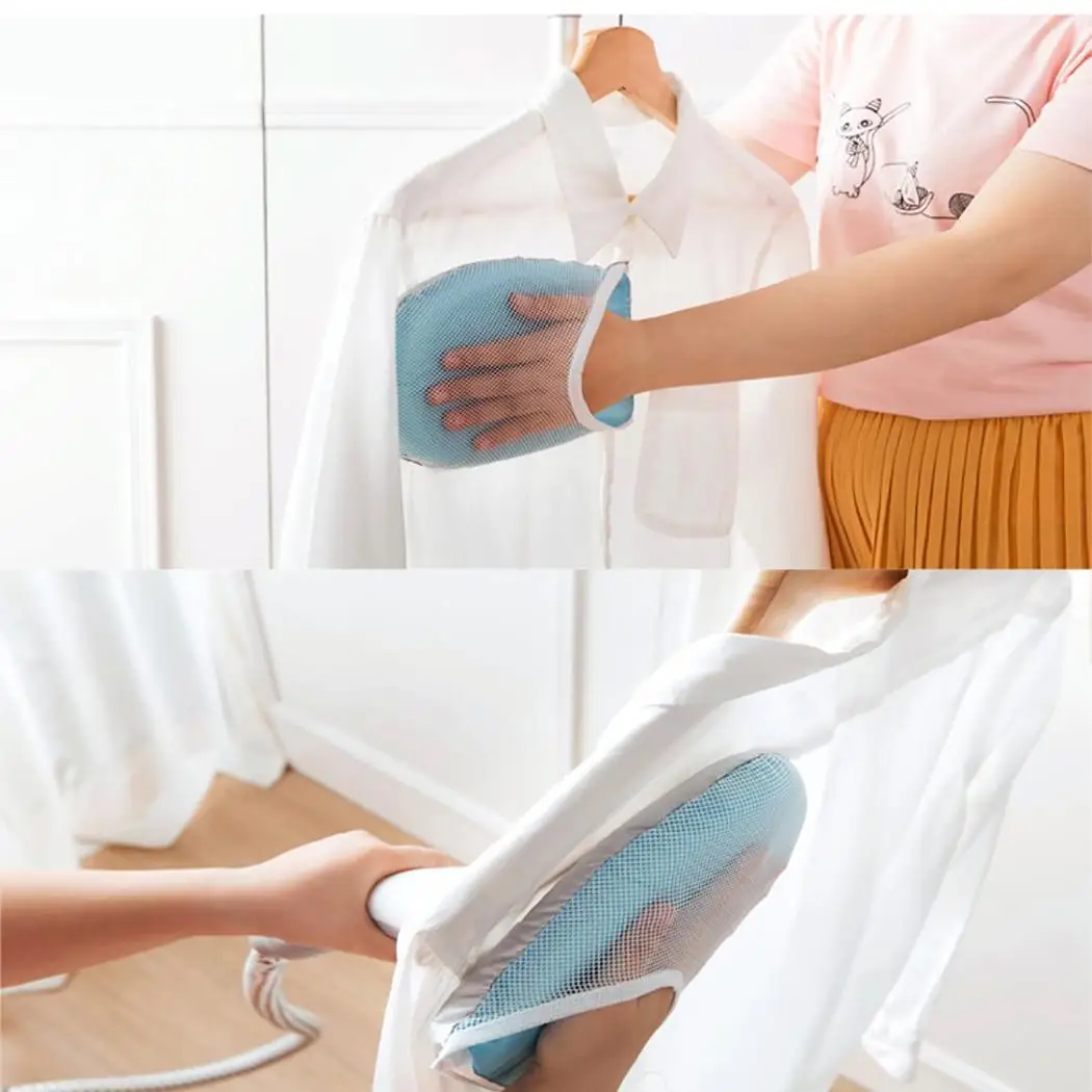 Железные теплоизоляционные перчатки прочная отпариватель одежды Синяя перчатка