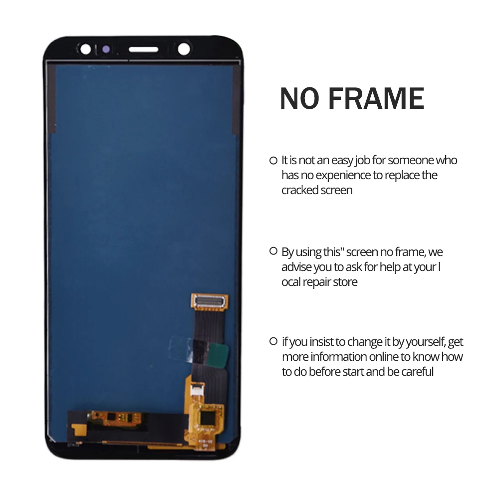 5,6 ''A6 Отрегулируйте яркость lcd для samsung Galaxy A6 A600F A600FN lcd дисплей сенсорный экран дигитайзер с закаленным стеклом