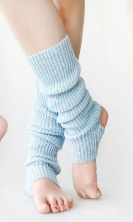lt. blue Танцы legwarmer женские балетки разминки длинные legwarmer зима Танцы одежда бедра гетры до колена протектор - Цвет: lt. blue