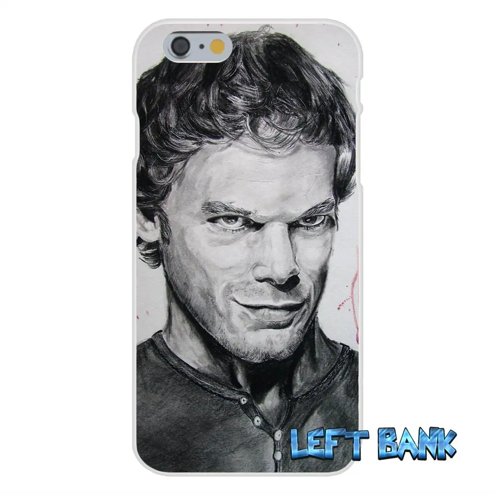 Мягкий силиконовый прозрачный чехол из ТПУ для Samsung Galaxy Note 3 4 5 S4 S5 MINI S6 S7 edge Dexter Morgan