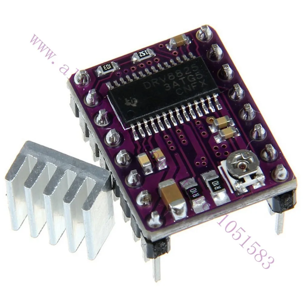 Драйвер шагового двигателя и радиатор Pololu 4 слойный 5 шт.|drv8825 driver|5pcs drv88253d prusa |