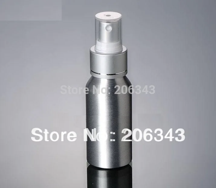 100pcs 50ml Aluminium silver sprayer pump bottle