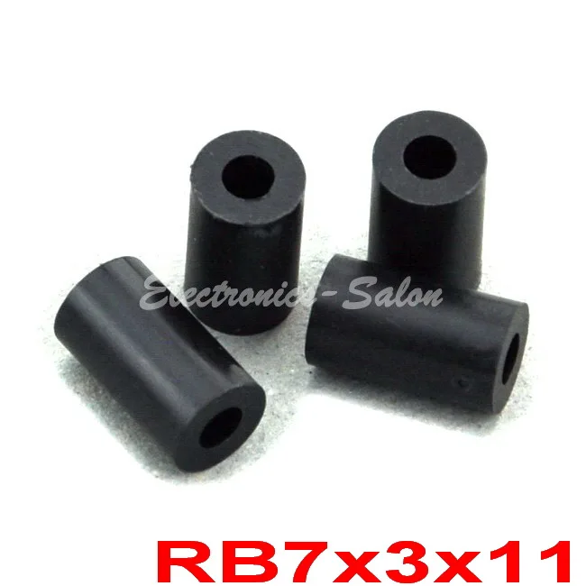 (1000 шт./лот) 11 мм черная нейлоновая круглая распорка внешний диаметр 7 внутренний 3